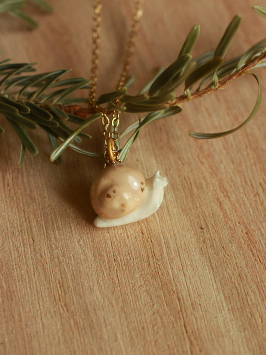 Ceramic Snail necklace