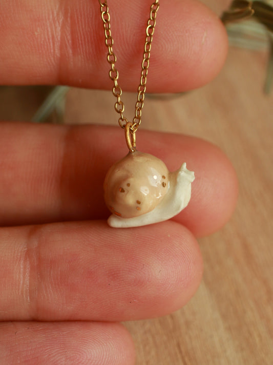 Ceramic Snail necklace