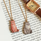 Tabby cat necklace - wooden cat pendant