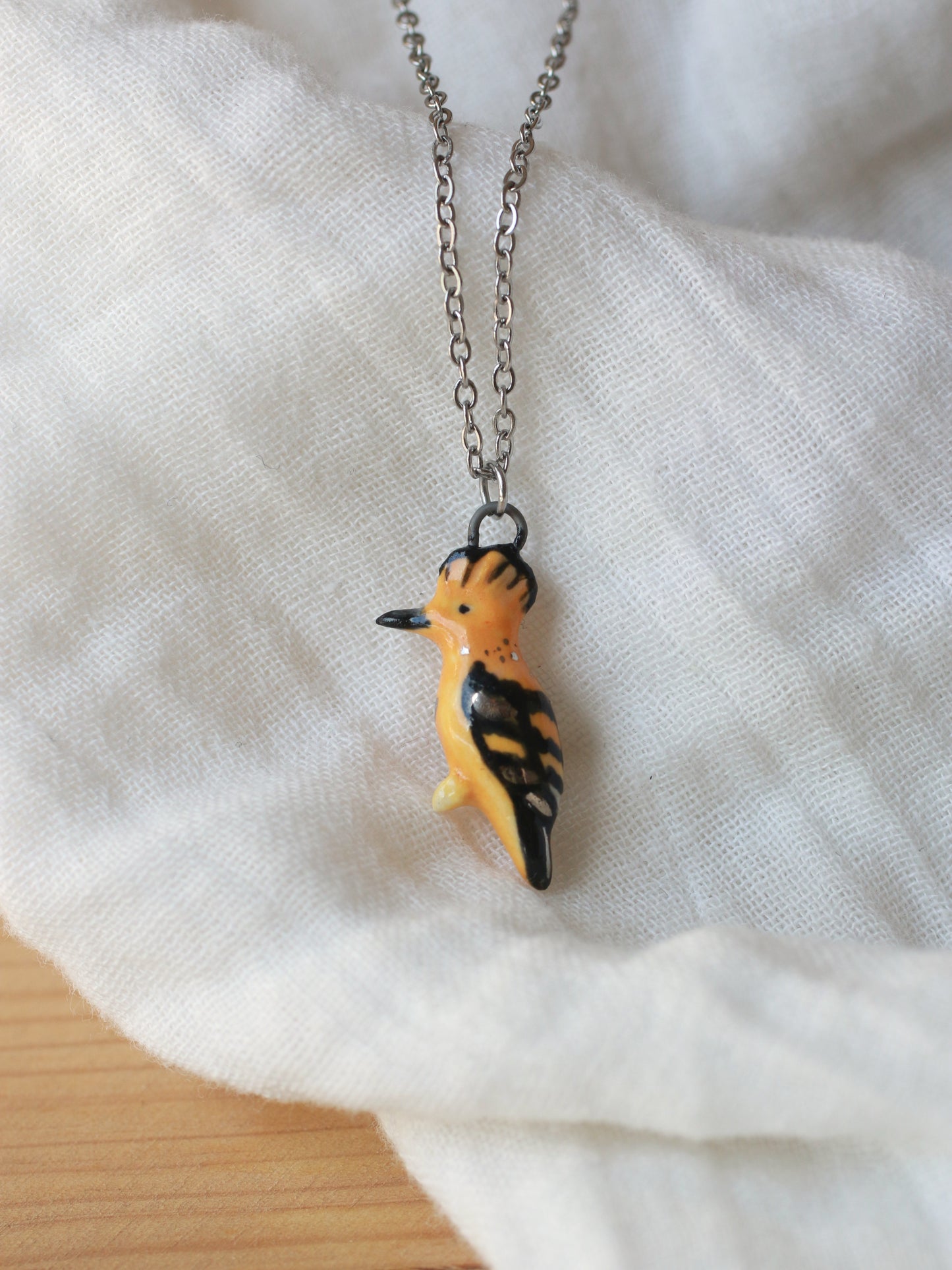 Hoopoe necklace