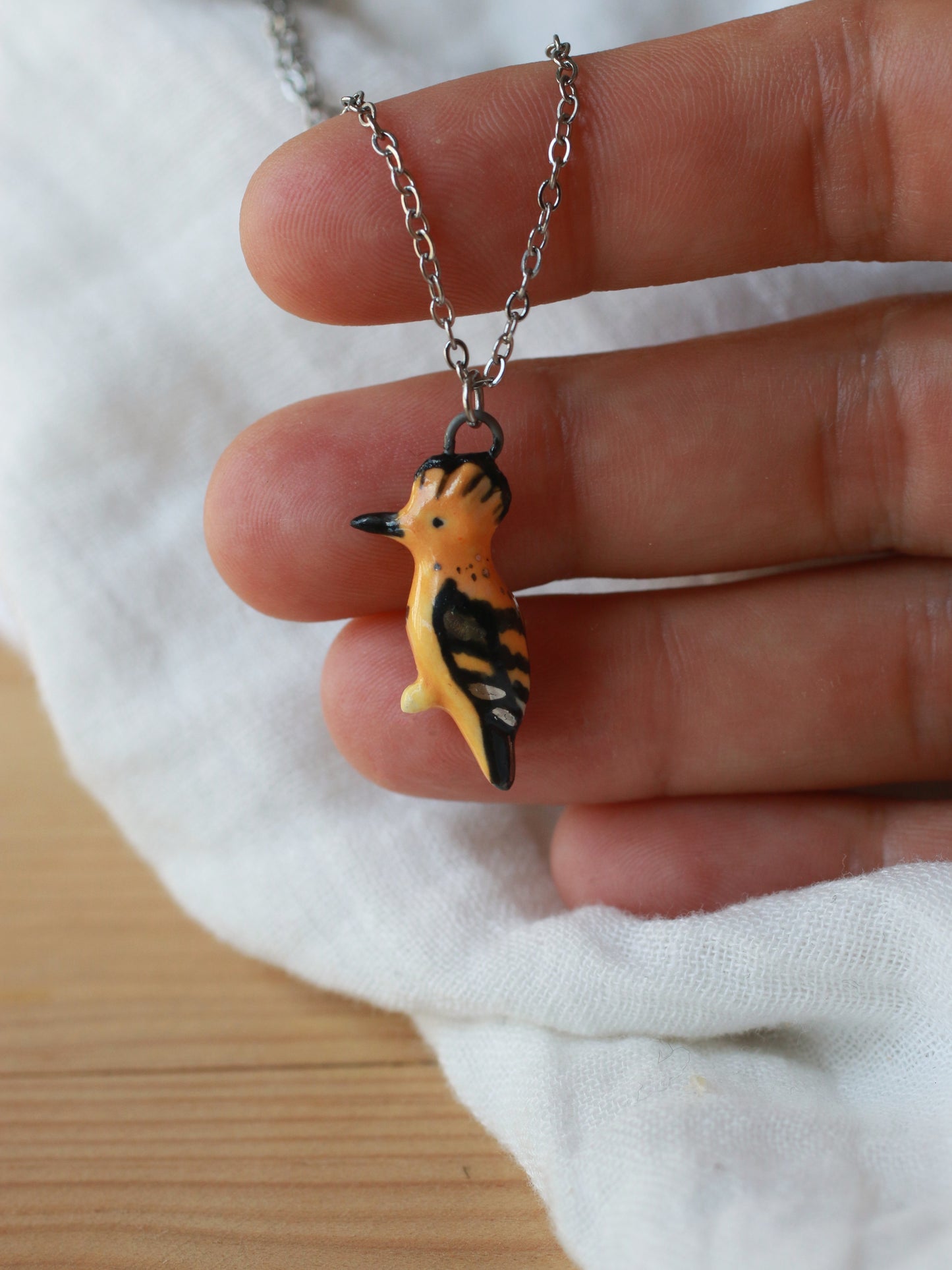 Hoopoe necklace