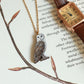Barn owl necklace - wooden pendant