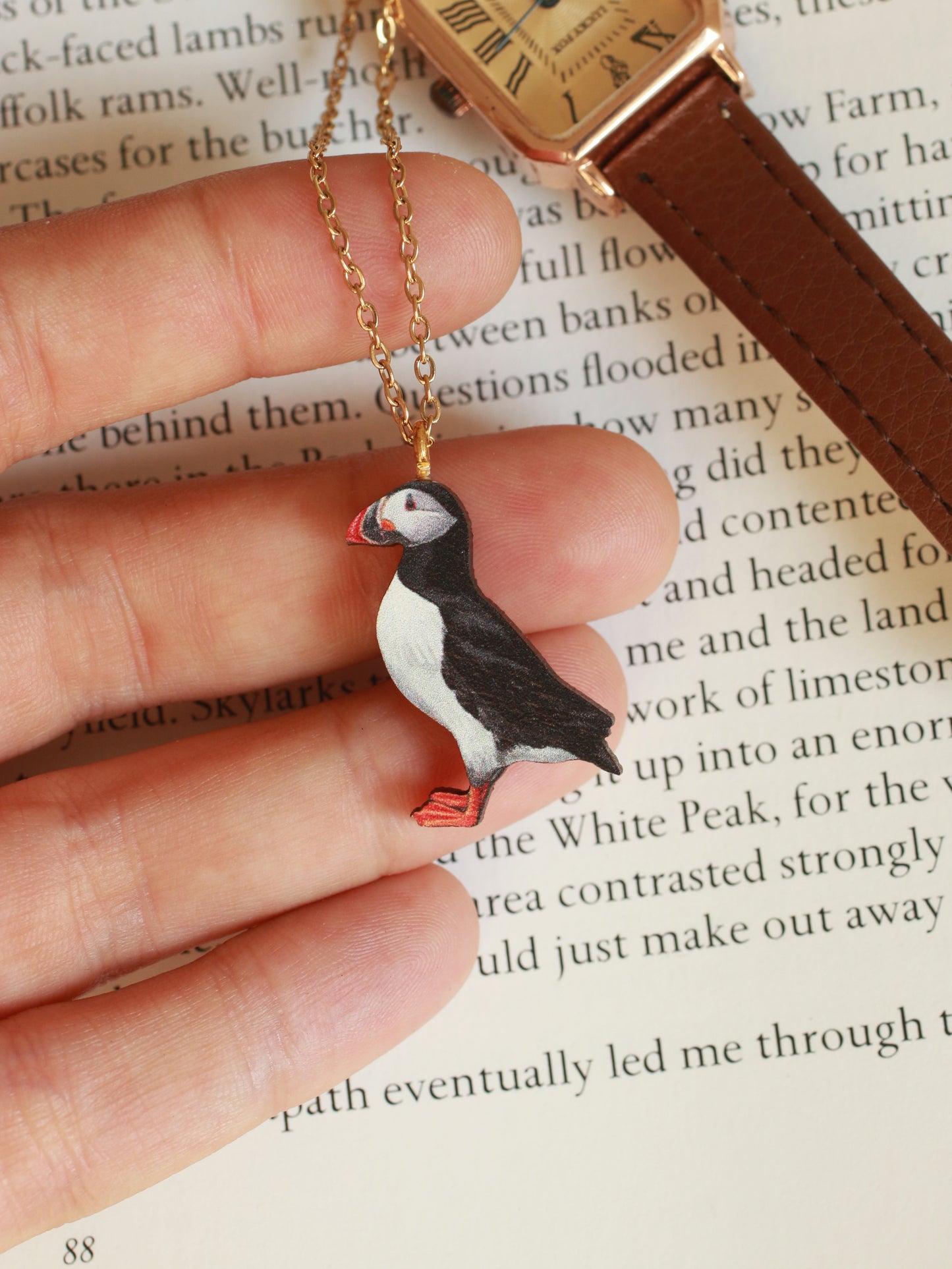 Puffin necklace