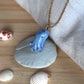 Blue octopus necklace