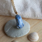 Blue octopus necklace