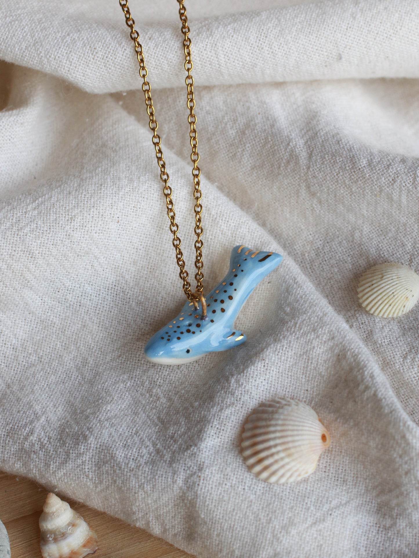 Blue whale necklace