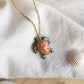 Dark green sea turtle necklace