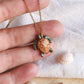 Dark green sea turtle necklace