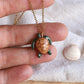 Dark green sea turtle necklace