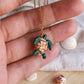 Dark green sea turtle necklace