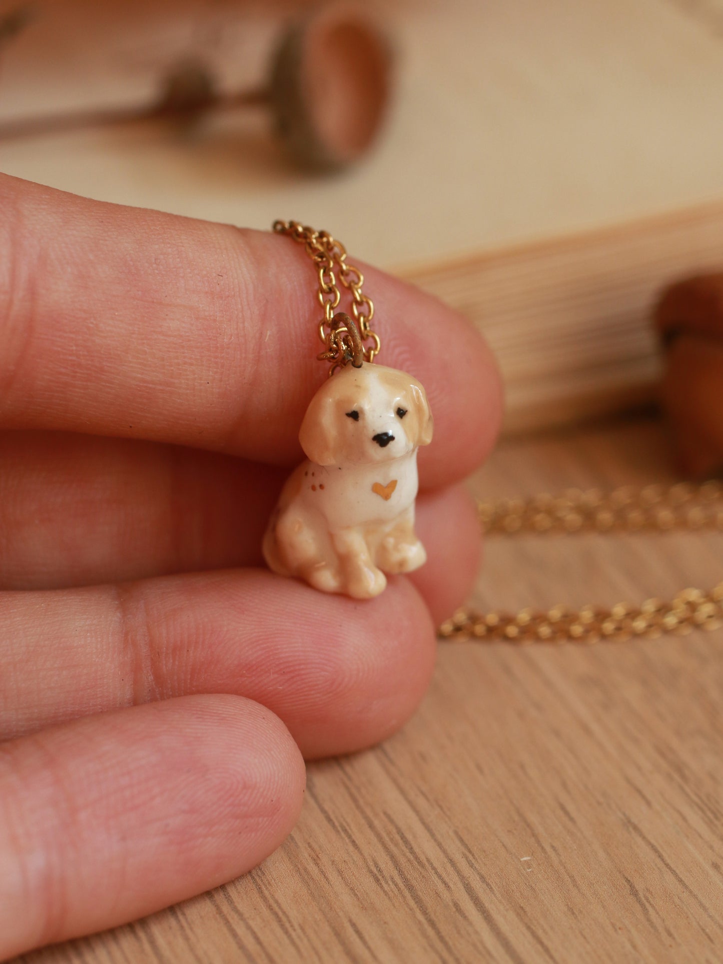 Puppy dog necklace