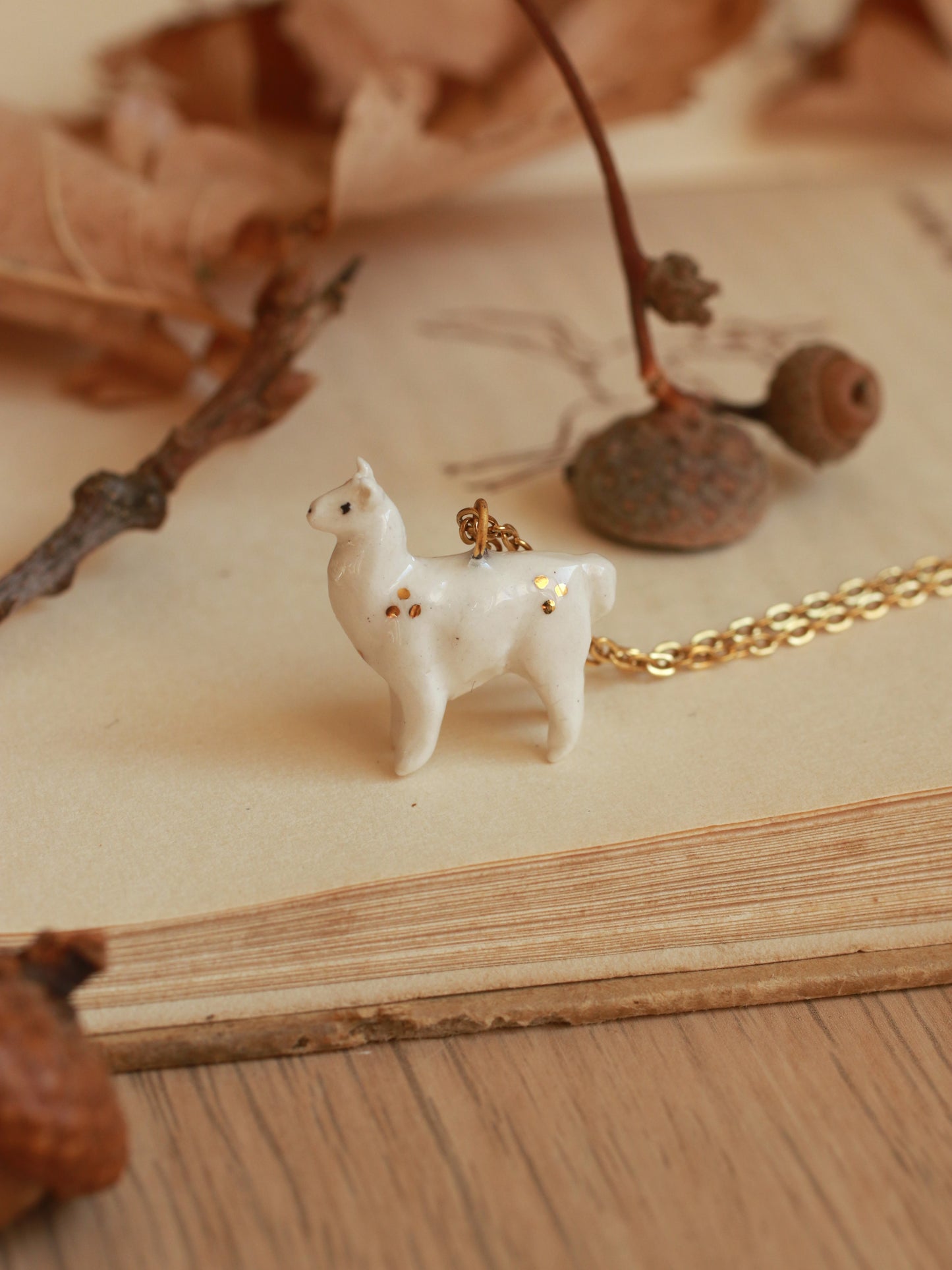 Alpaca necklace - llama pendant