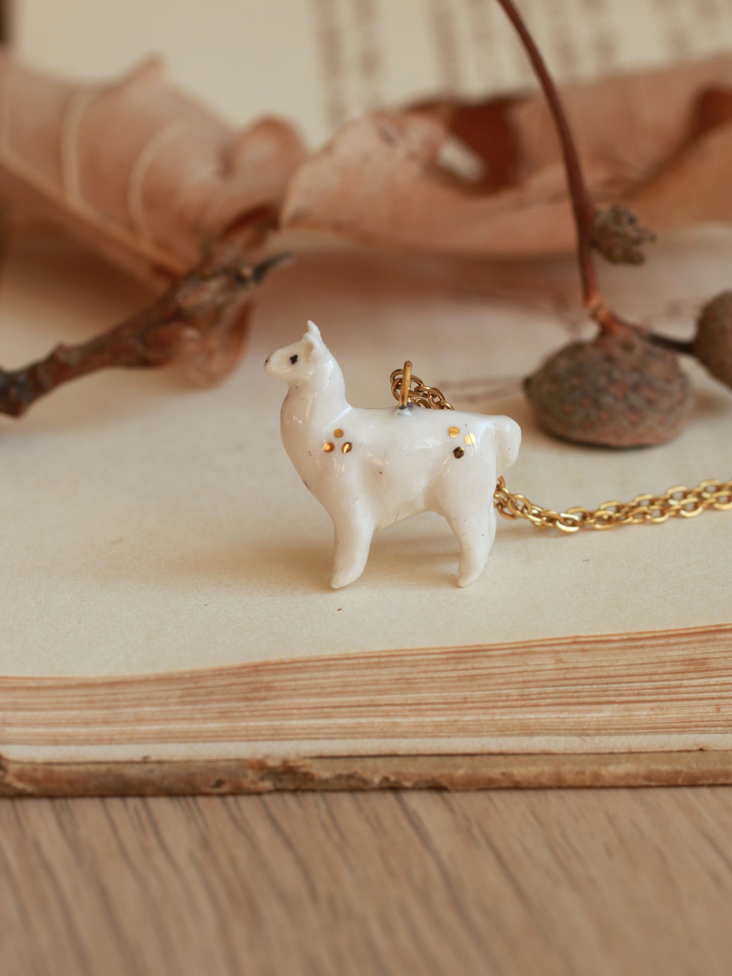 Alpaca necklace - llama pendant