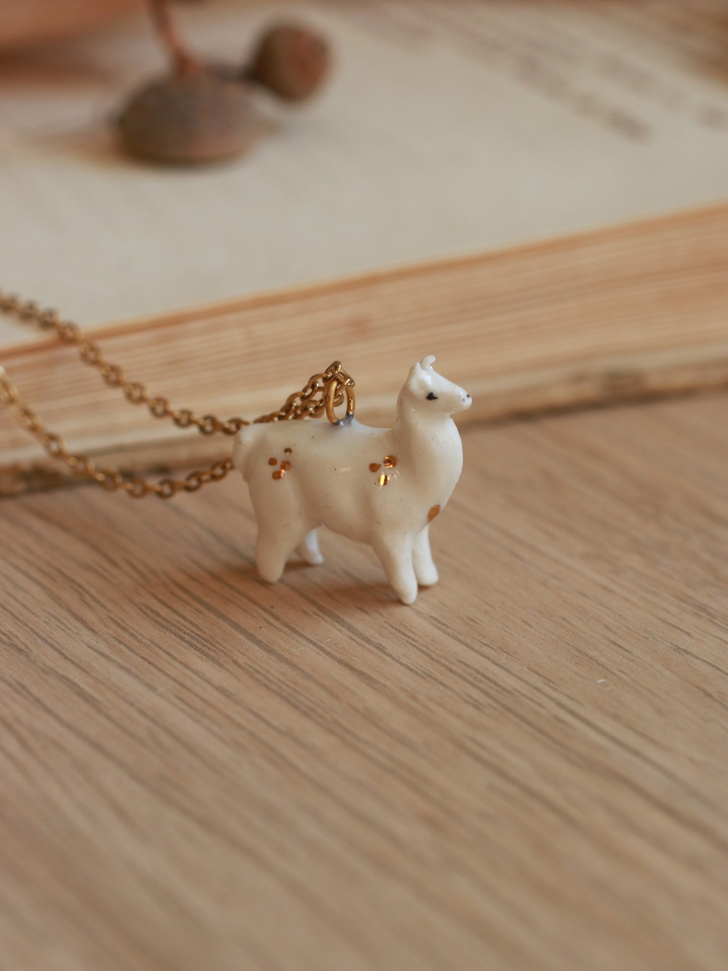 Alpaca necklace - llama pendant