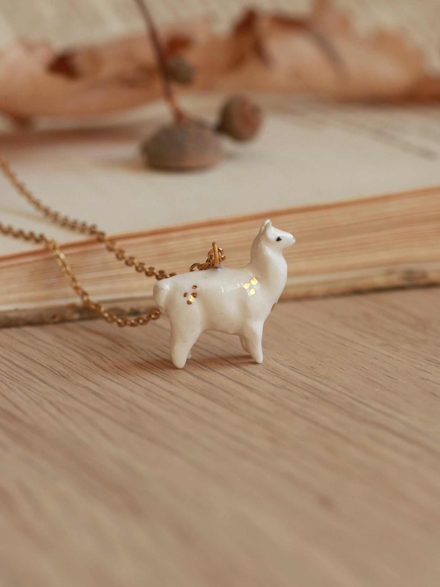 Alpaca necklace - llama pendant