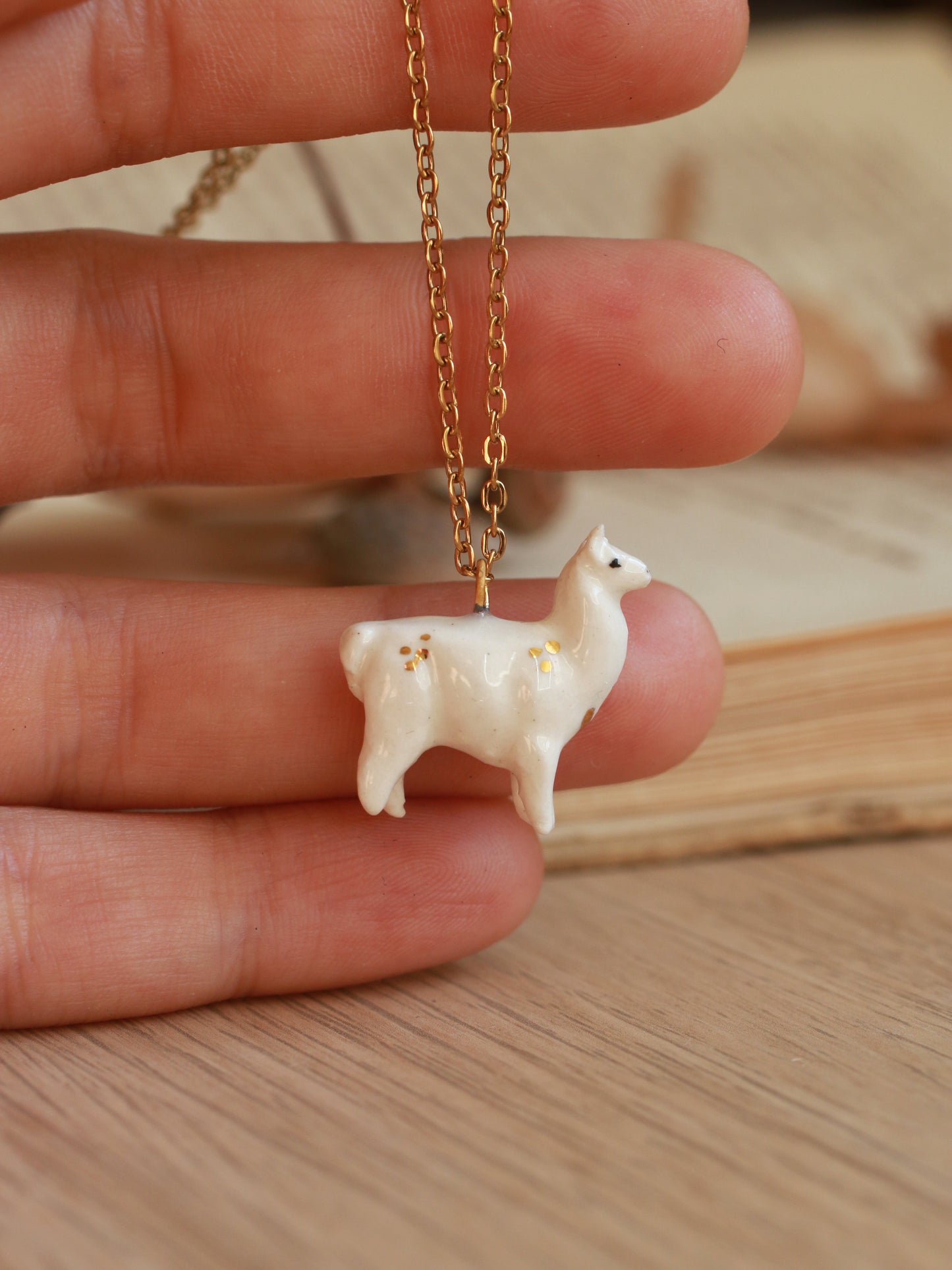 Alpaca necklace - llama pendant