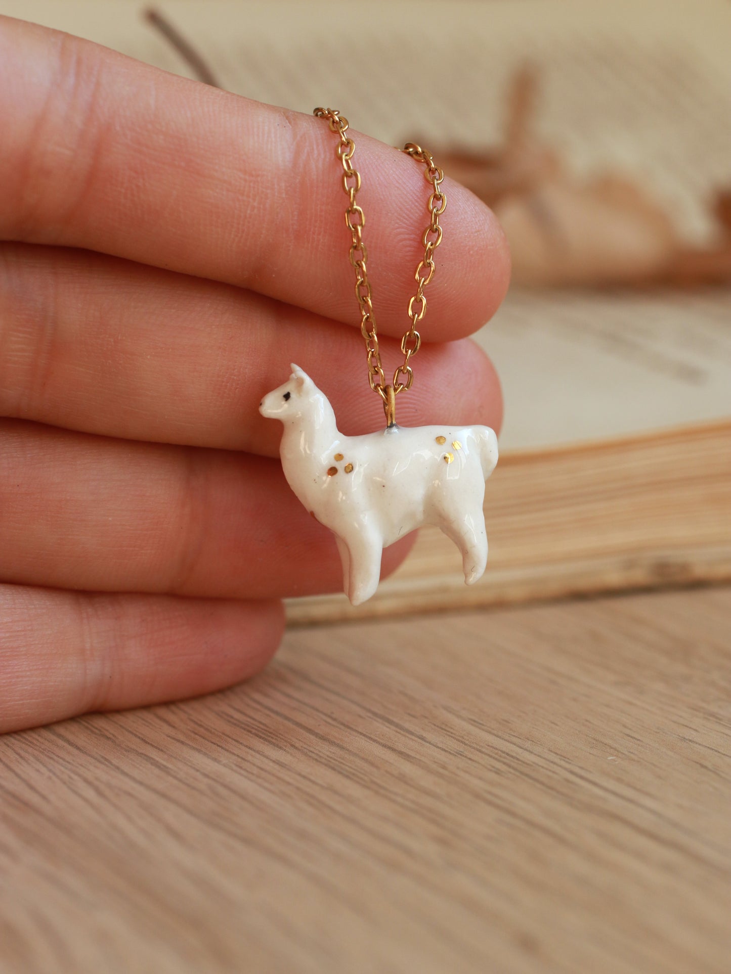 Alpaca necklace - llama pendant