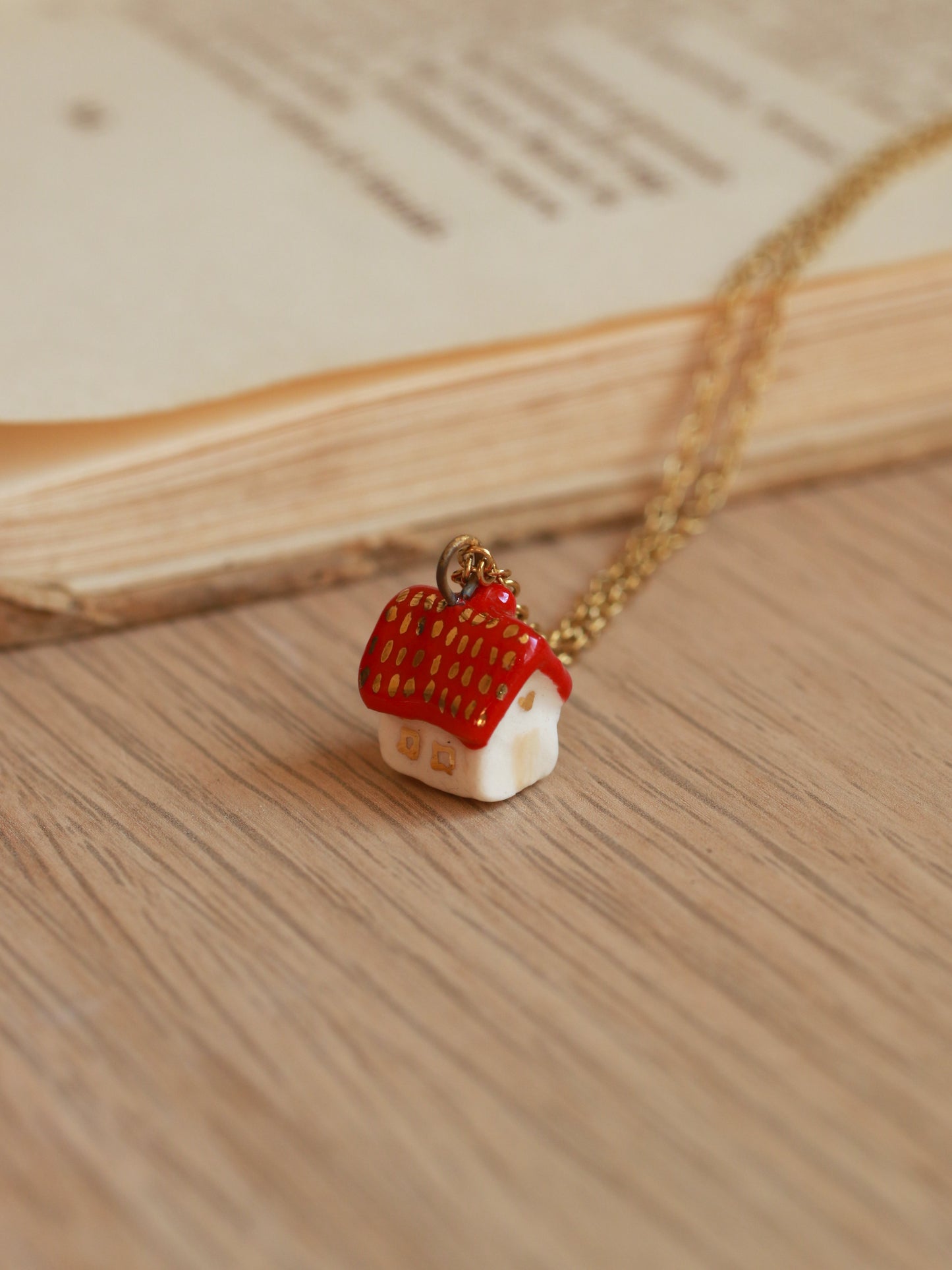 Tiny house necklace