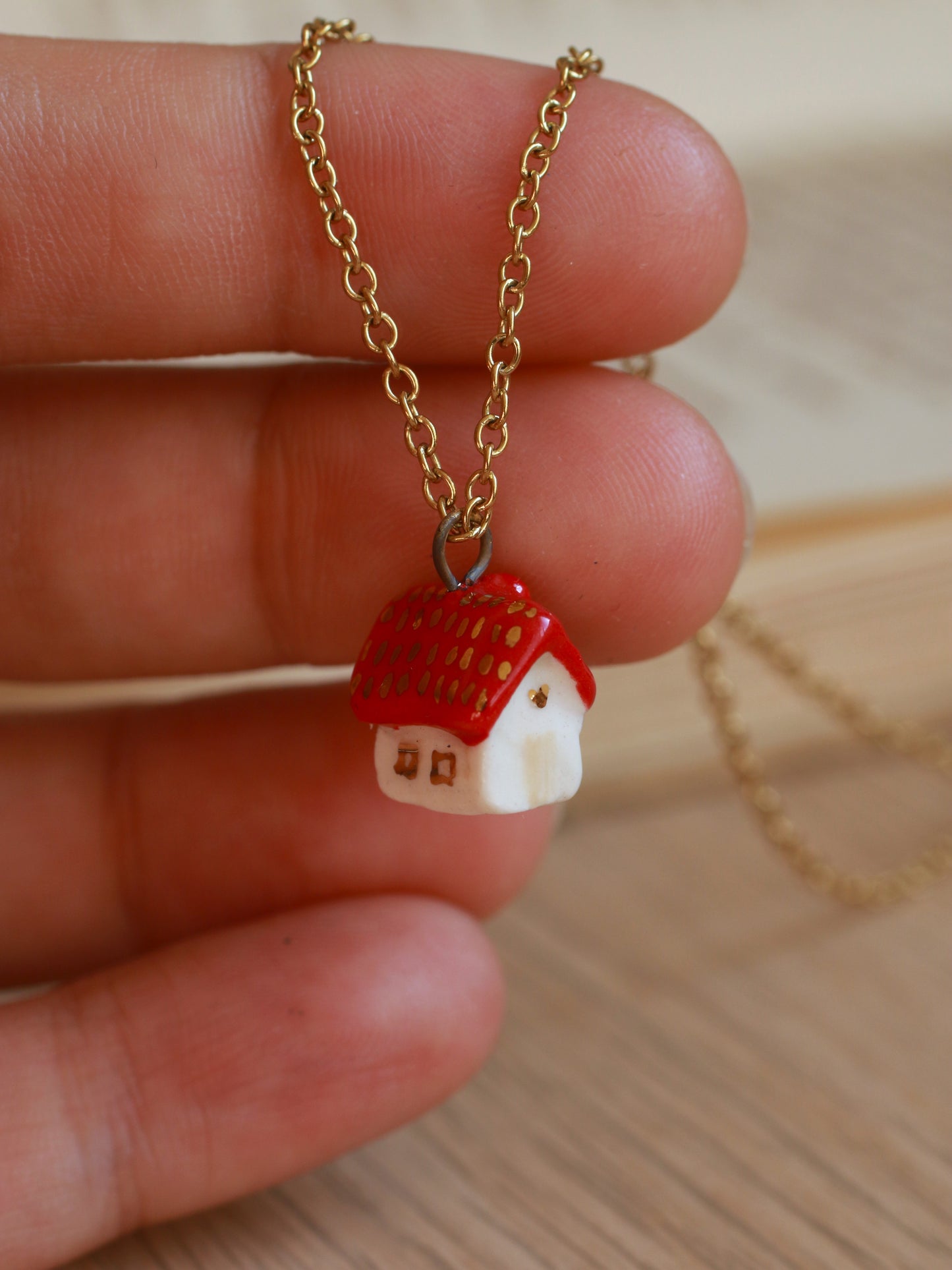 Tiny house necklace