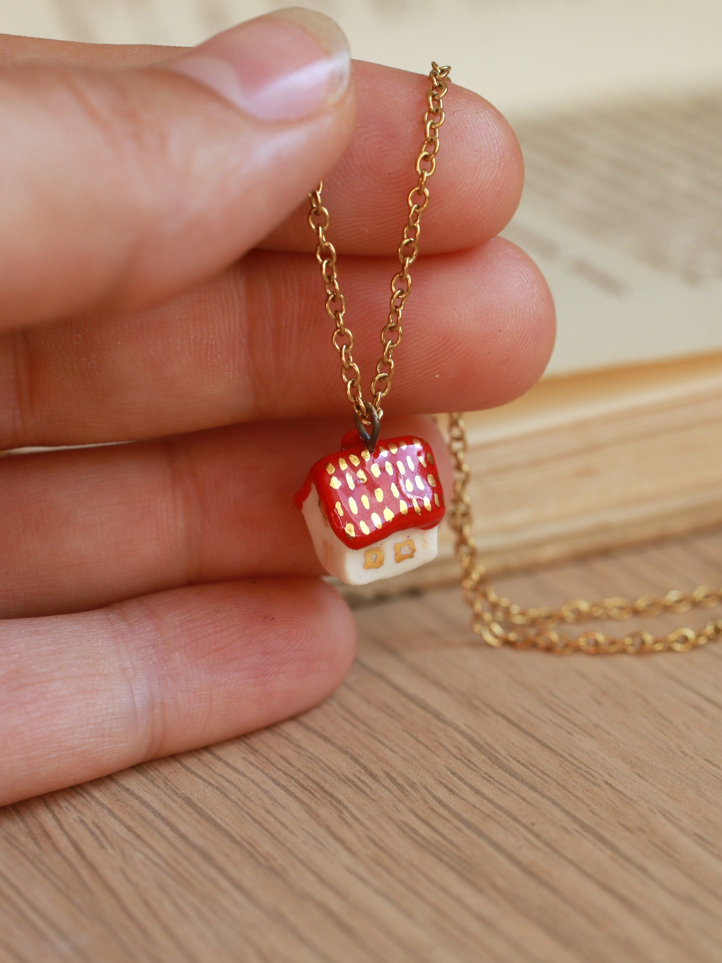 Tiny house necklace