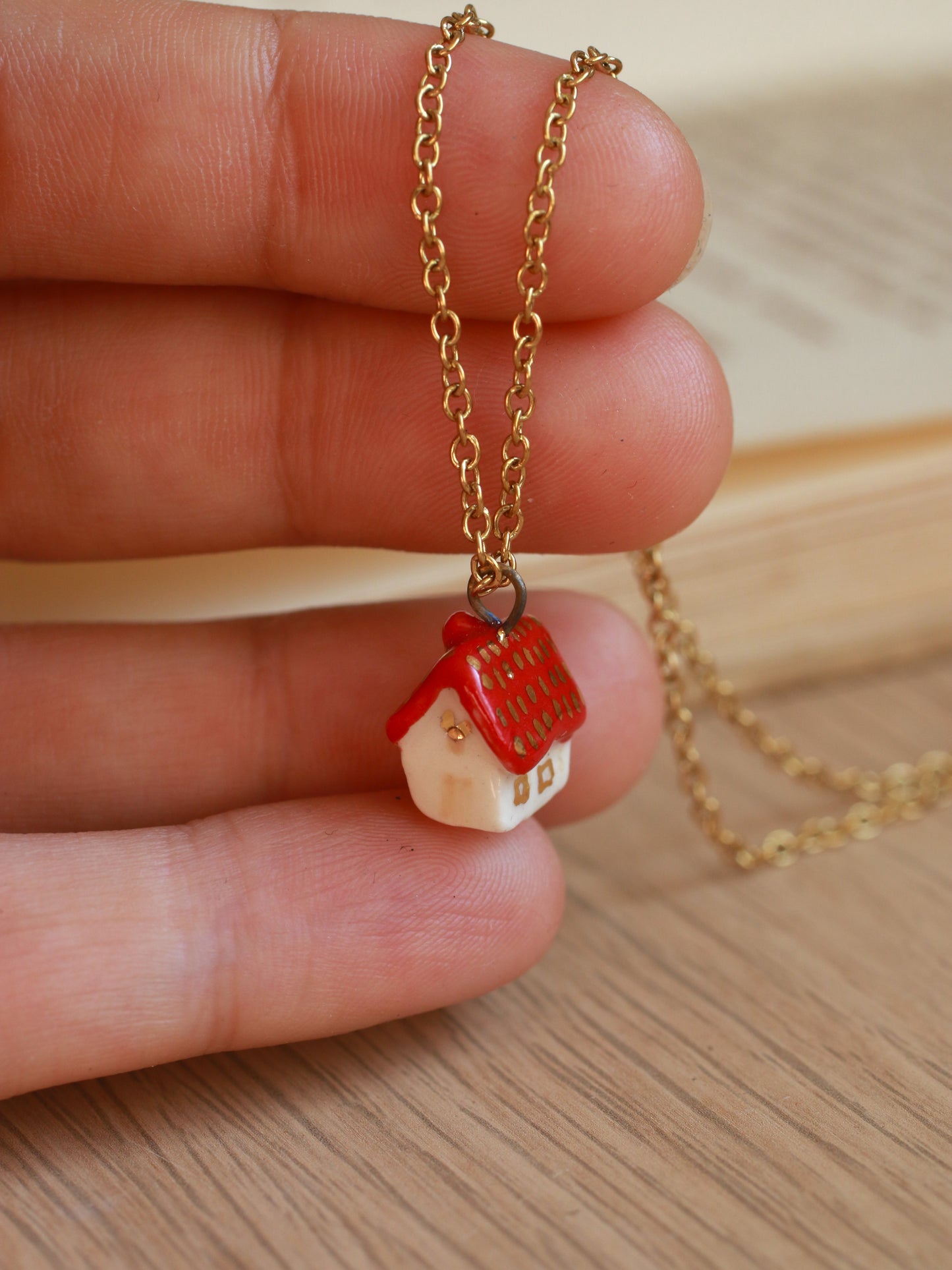 Tiny house necklace