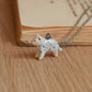 Snow leopard necklace