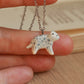 Snow leopard necklace