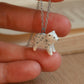 Snow leopard necklace