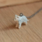 Snow leopard necklace