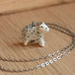 Snow leopard necklace