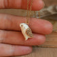 Barn owl necklace