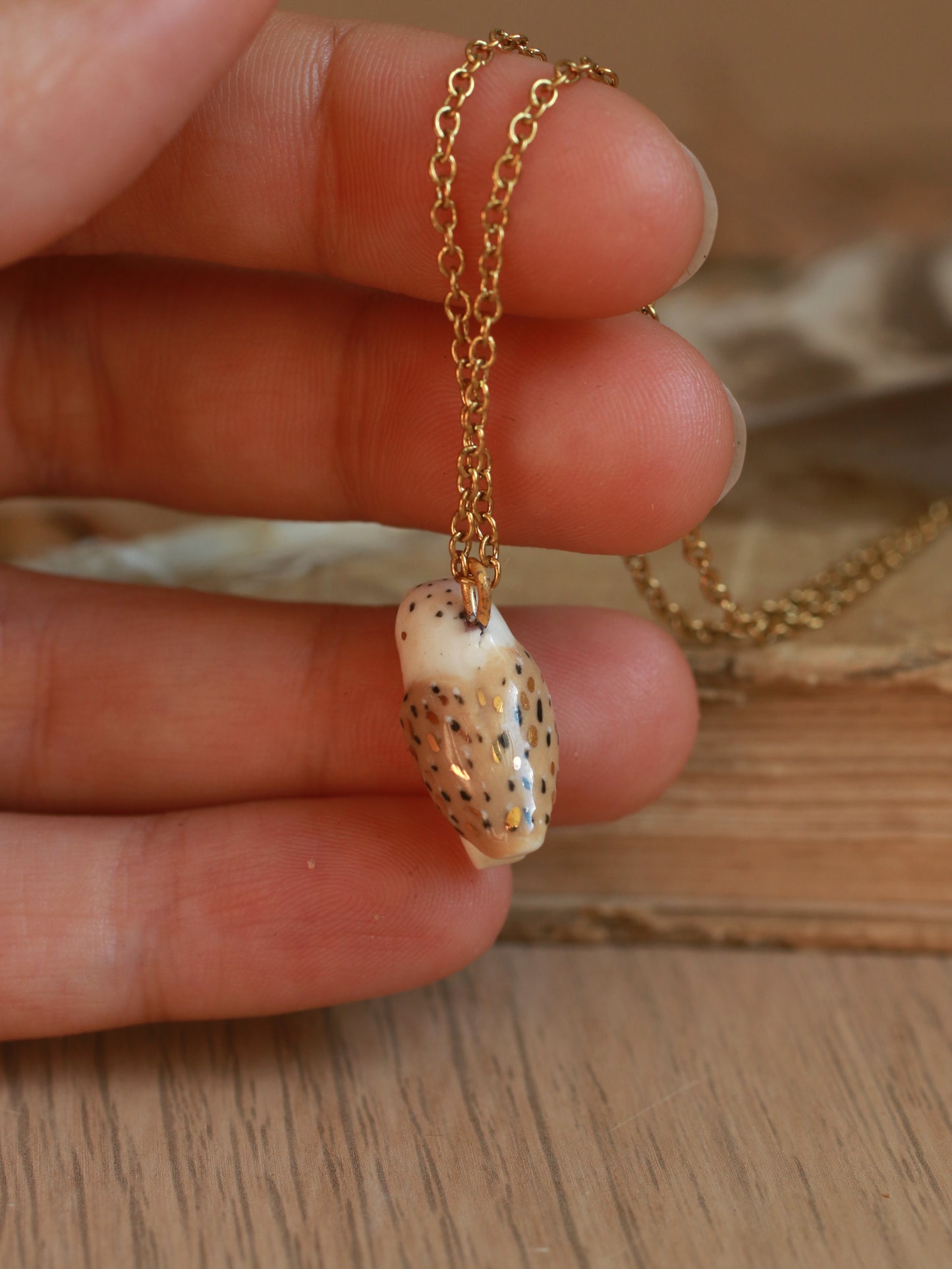 Barn owl necklace