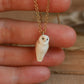 Barn owl necklace