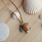 Green sea turtle necklace