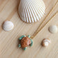 Green sea turtle necklace