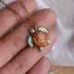 Green sea turtle necklace
