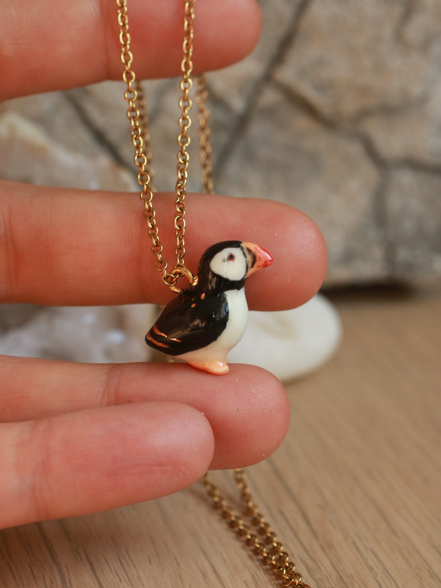 Puffin necklace