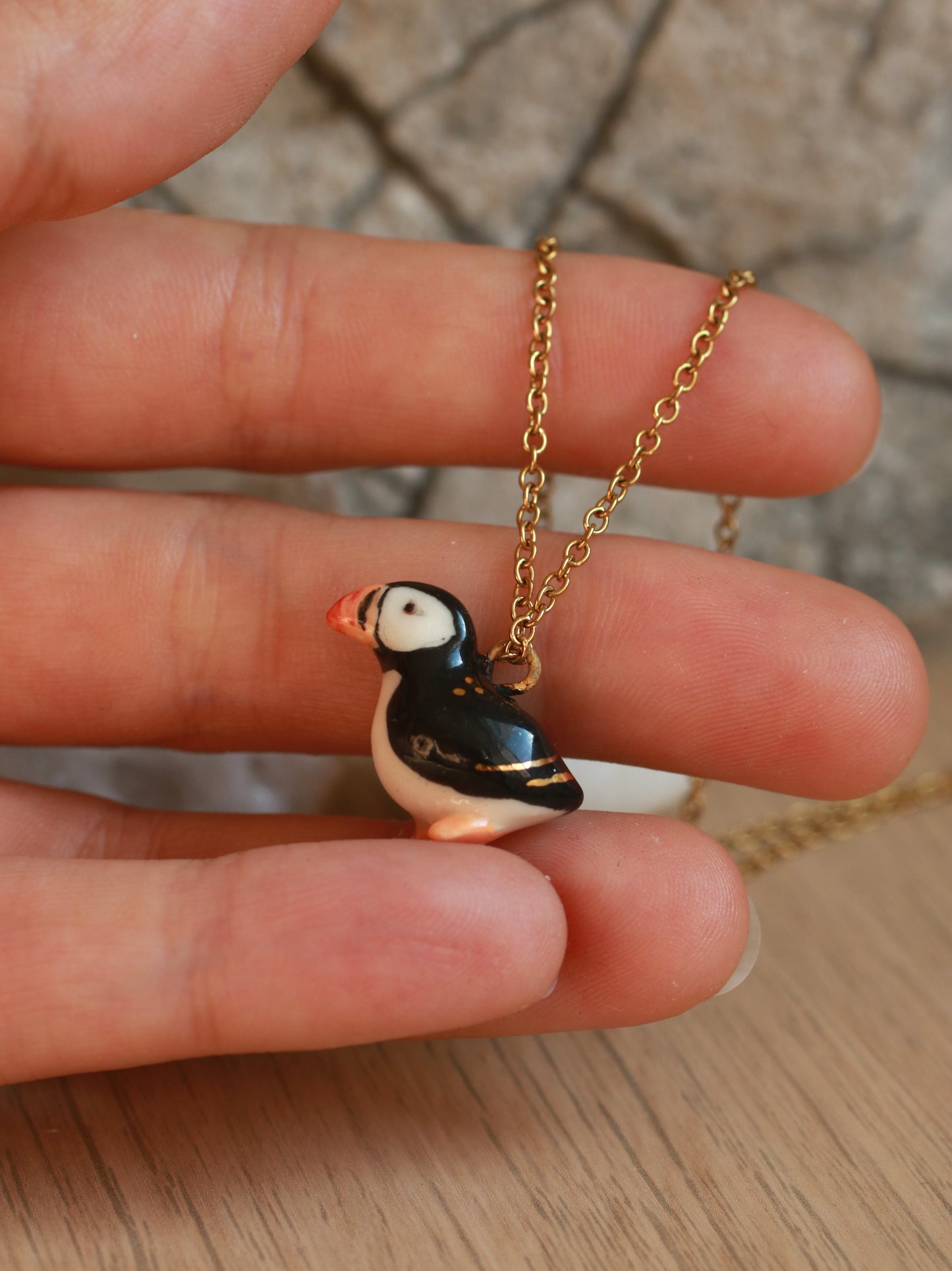 Puffin necklace