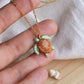 Green sea turtle necklace