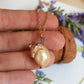 Sleeping Fawn necklace in a walnut box