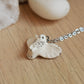 Snowy owl necklace