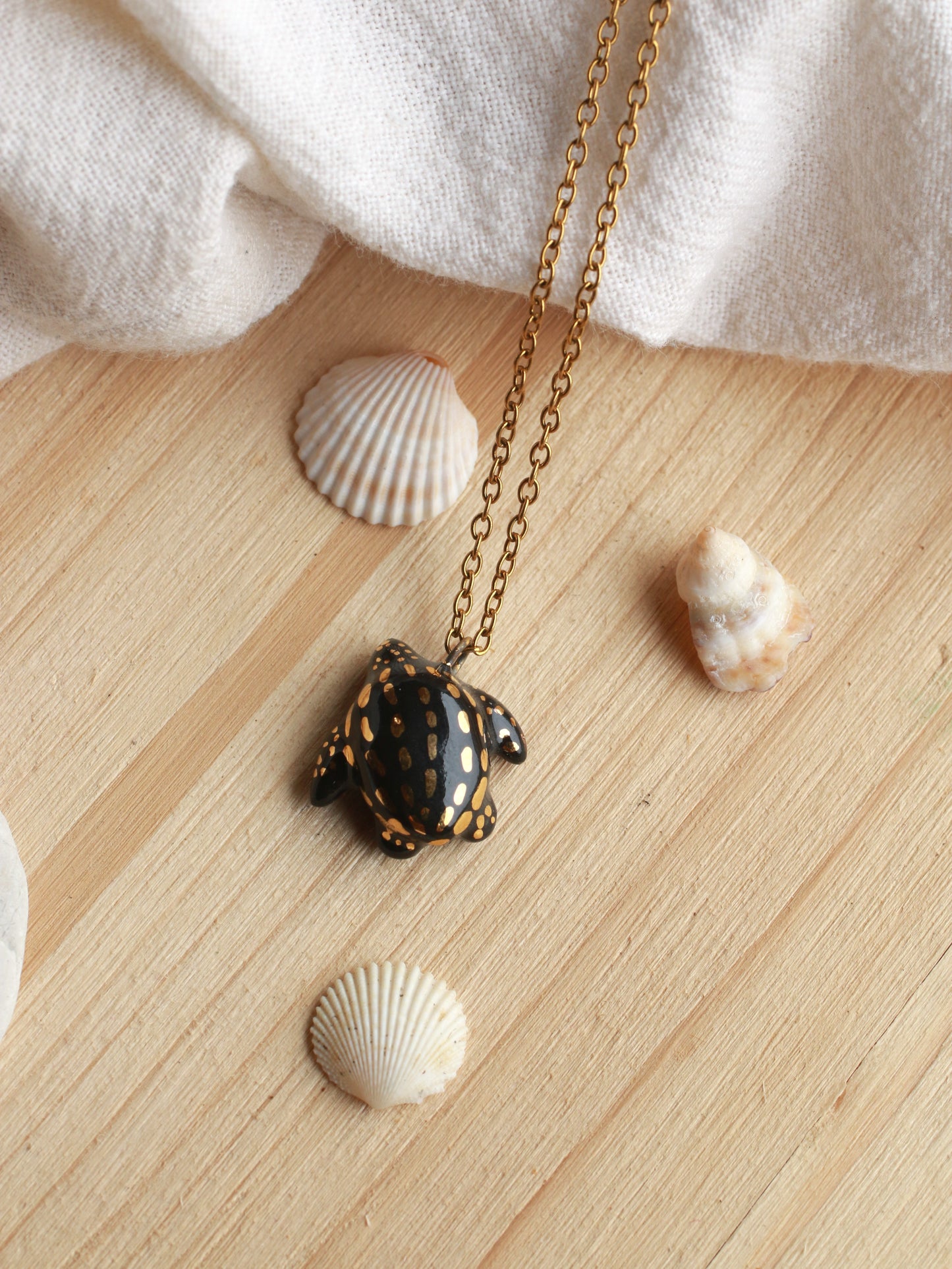 Black sea turtle necklace