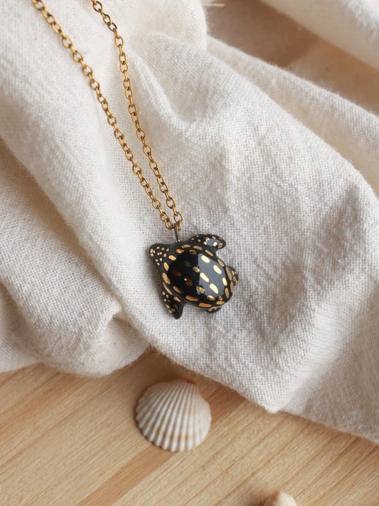 Black sea turtle necklace