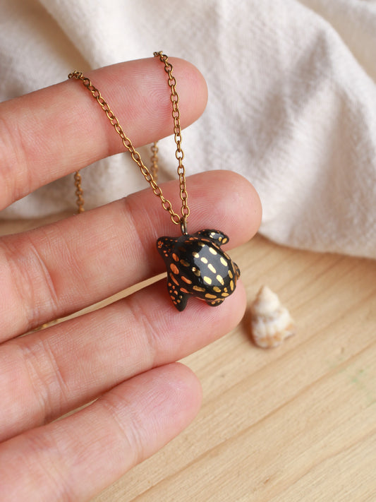 Black sea turtle necklace
