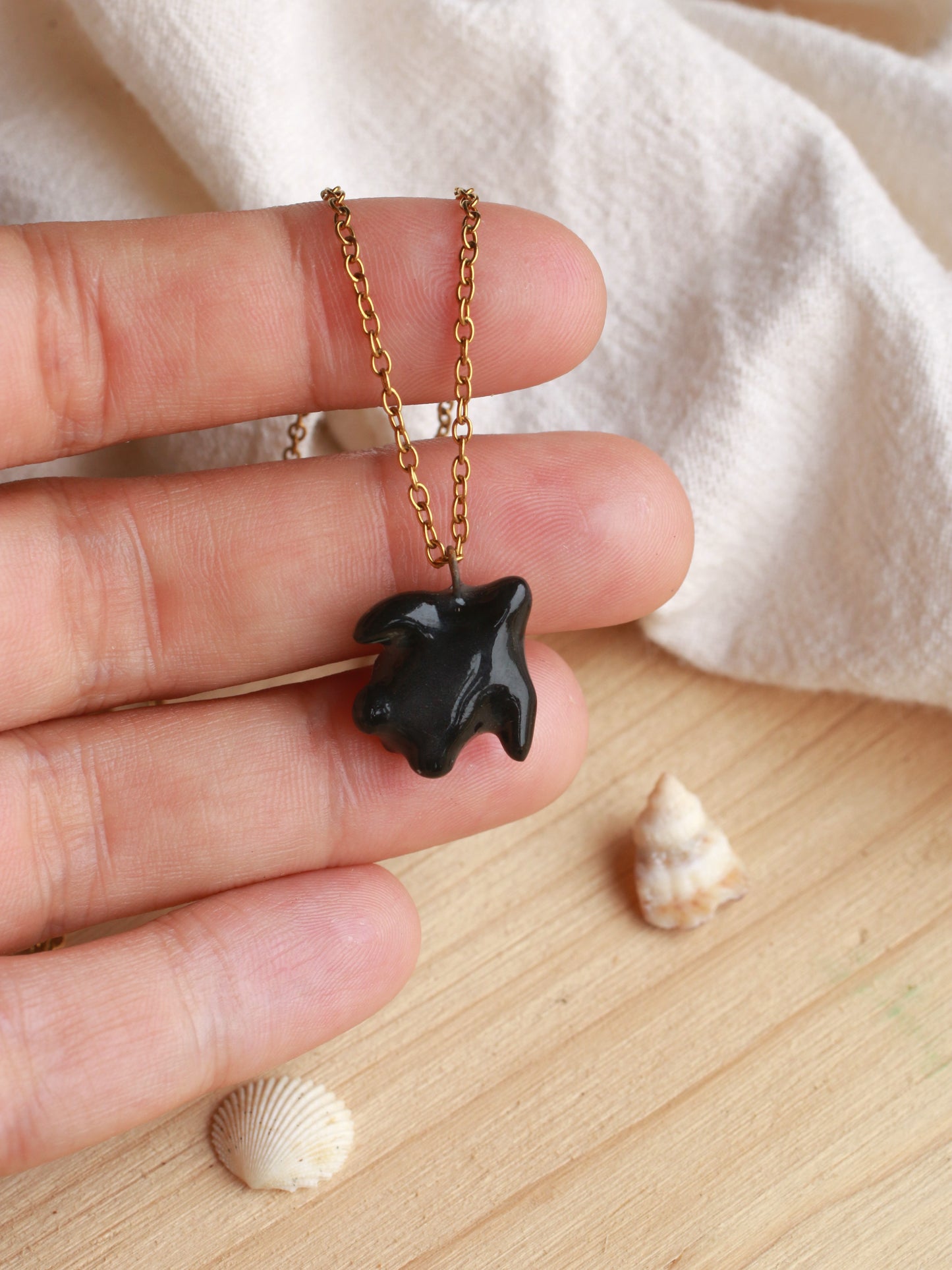 Black sea turtle necklace