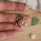 Green sea turtle necklace