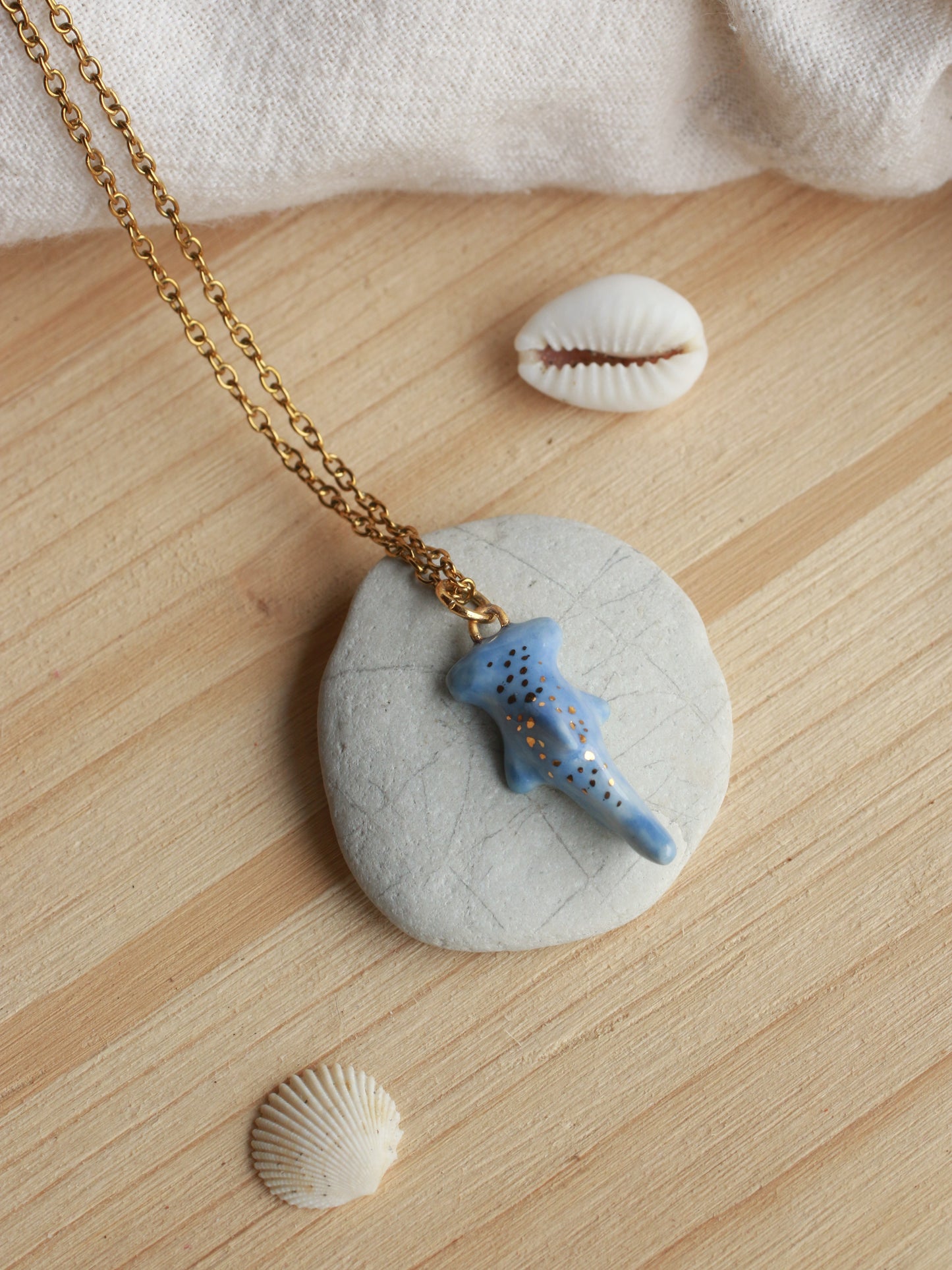 Hammerhead shark necklace