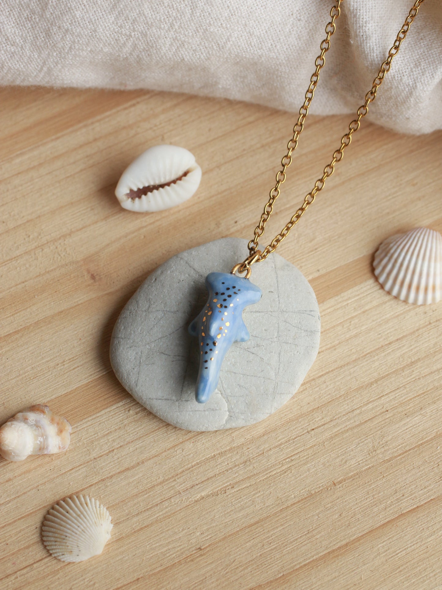 Hammerhead shark necklace