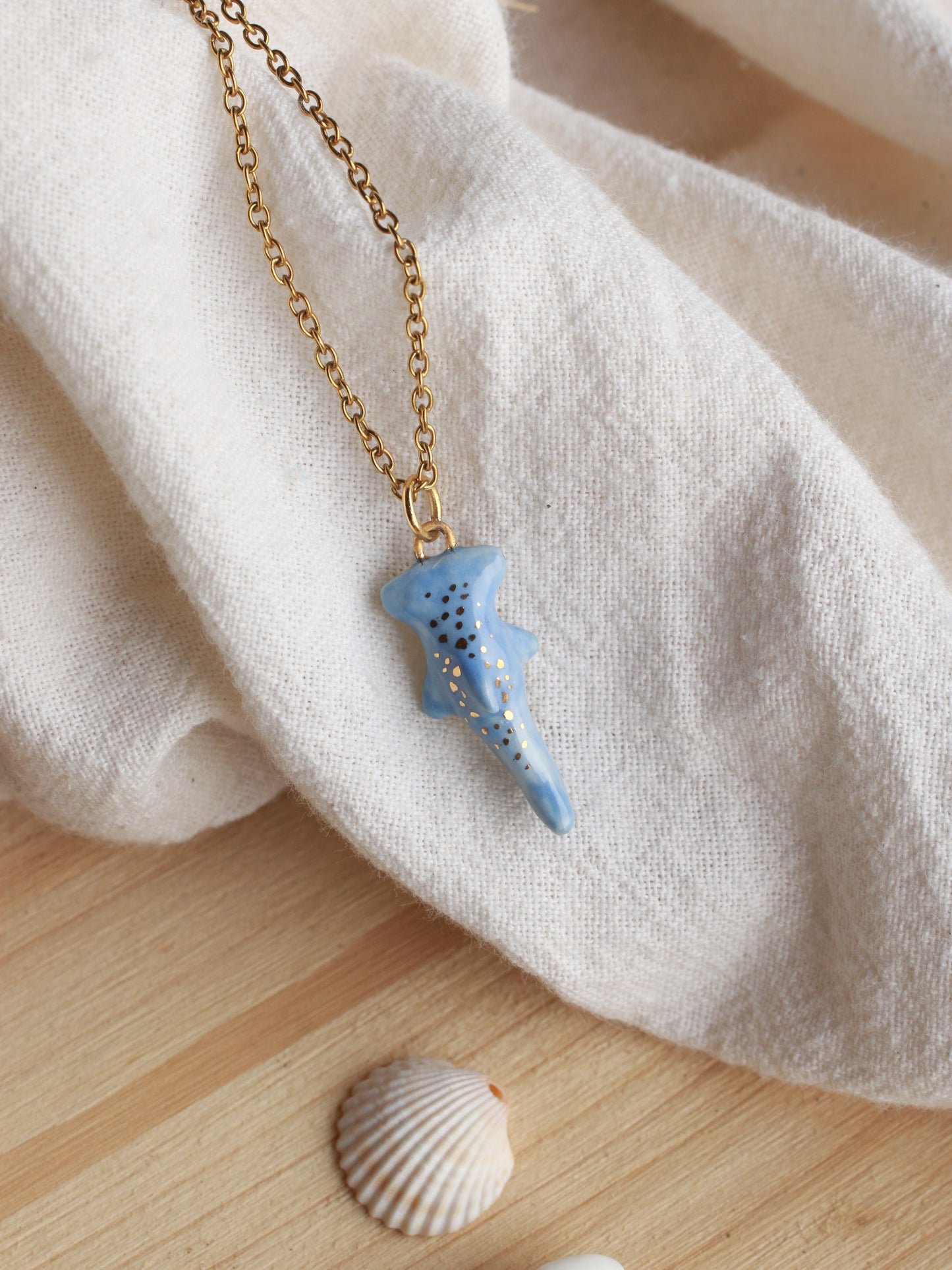 Hammerhead shark necklace