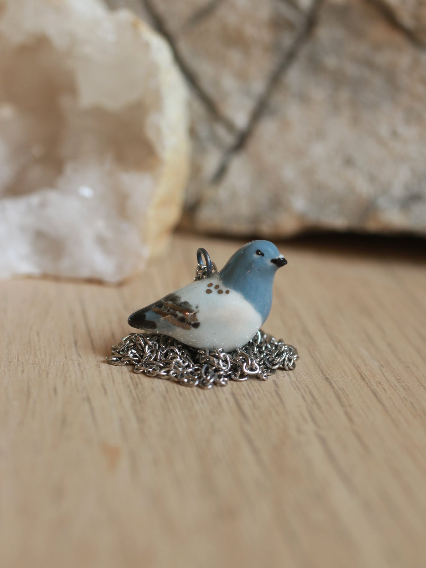 Pigeon necklace